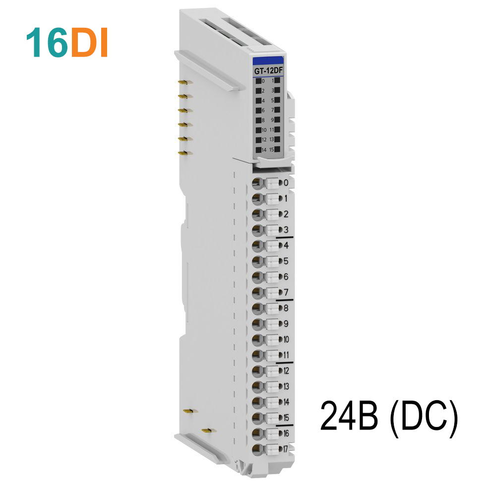 GT-12DF Дискретный ввод, 16DI, 24 В (DC), Sink/Source, RTB 18