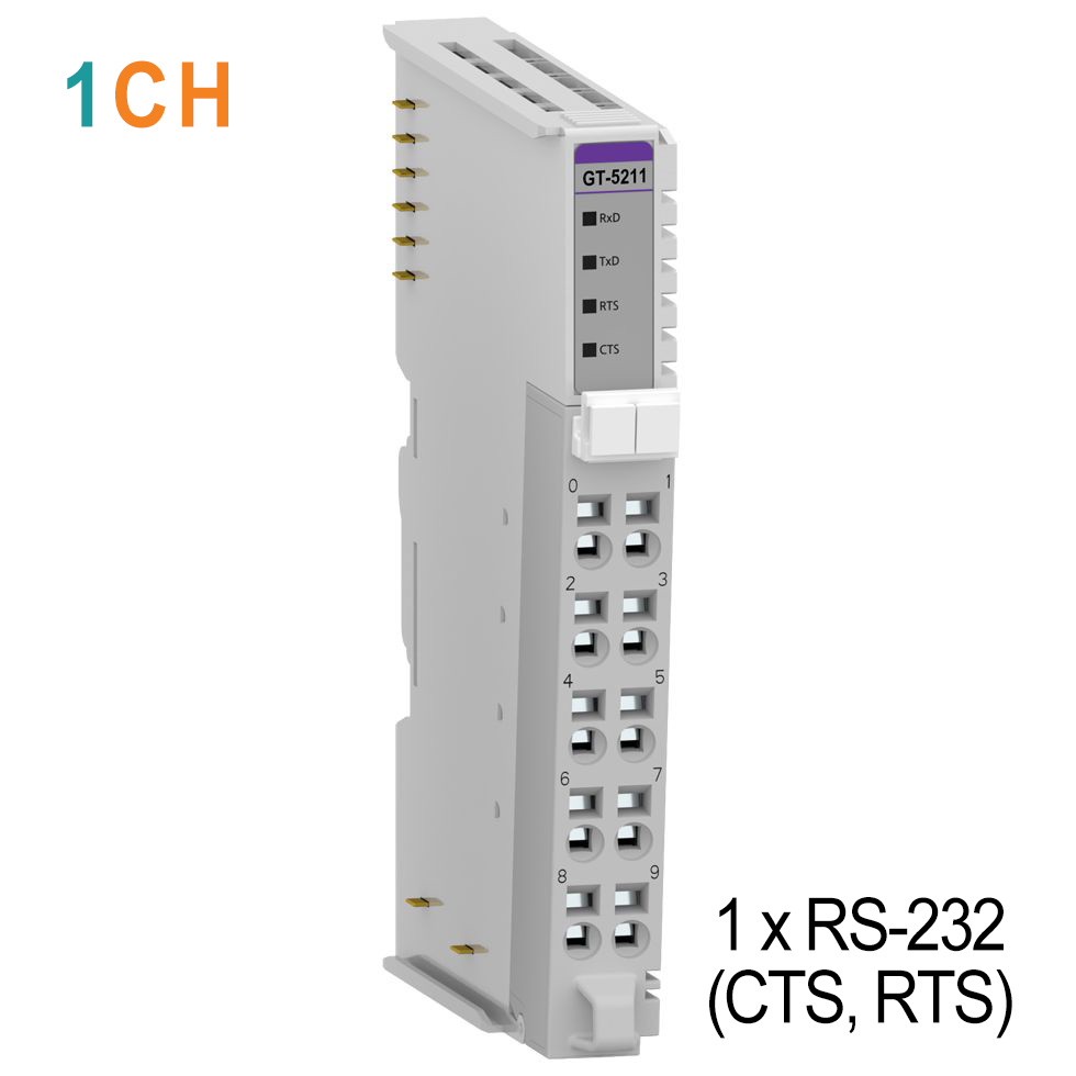 GT-5211 Интерфейсный модуль, 1xRS-232 (CTS, RTS), RTB 10