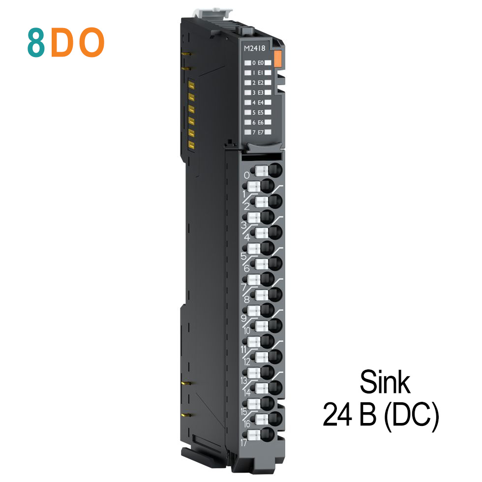 M2418 Дискретный вывод, 8DO, 24 В (DC), Sink, диагностика, RTB 18