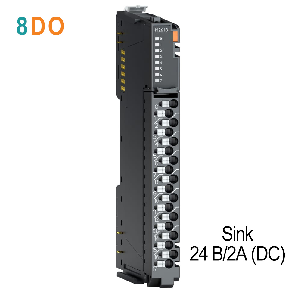 M2618 Дискретный вывод, 8DO, 24 В/2А (DC), Sink, RTB 18