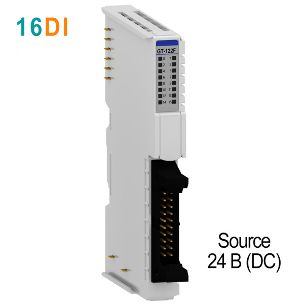 GT-122F Дискретный ввод, 16DI, 24 В (DC), Source, IDC 20