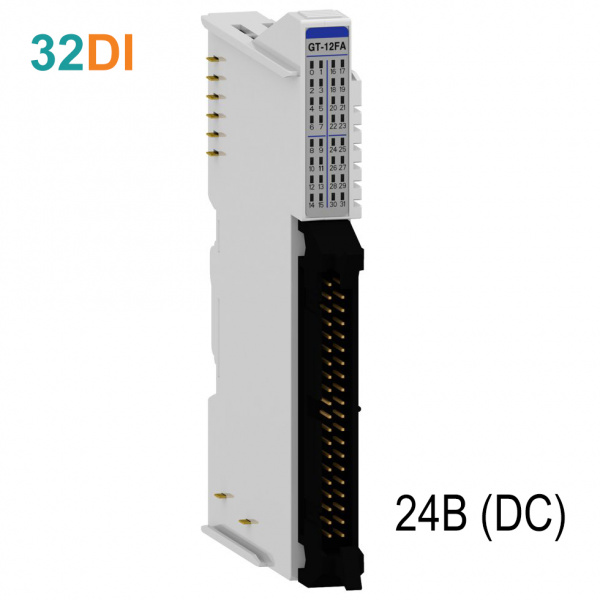 GT-12FA Дискретный ввод, 32DI, 24 В (DC), Sink/Source, IDC 40