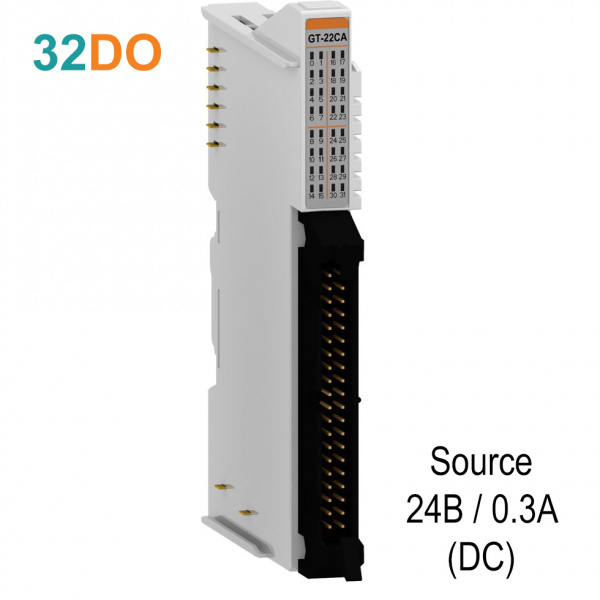 GT-22CA Дискретный вывод, 32DO, 24 В/0.3А (DC), Source, IDC 40